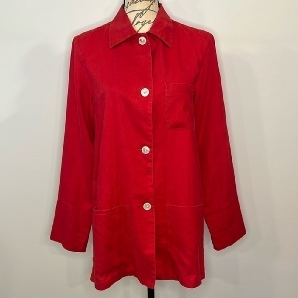 Ralph Lauren LRL vintage 100% linen shirt jacket S